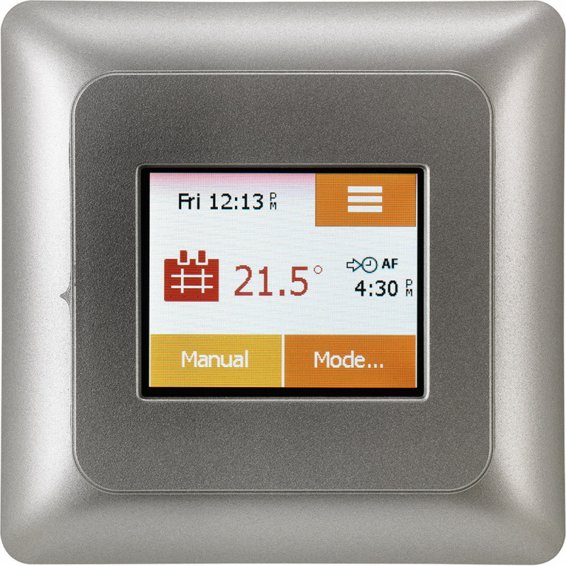 NGTouch Thermostat Silver + Colour screen (16A)