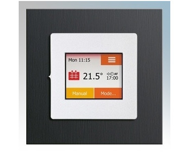 NGTouch Premium thermostat Silver/Black Aluminium