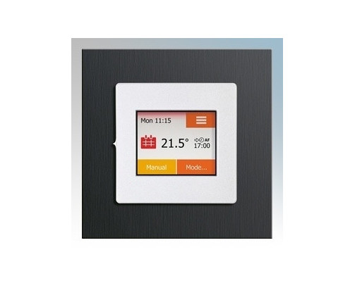 NGTouch Premium thermostat Silver/Black Aluminium