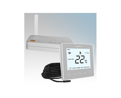 neoStat-e 16A Wireless Thermostat + wireless hub (silver)