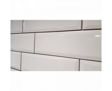 Biselado 10x30 White Gloss Bevelled