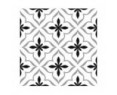 Antique Cube Pattern 20x20 Black Matt