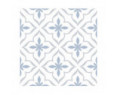 Antique Cube Pattern 20x20 Blue Matt