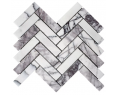 LILAC POLISHED MARBLE HERRINGBONE 100X305X10 MM