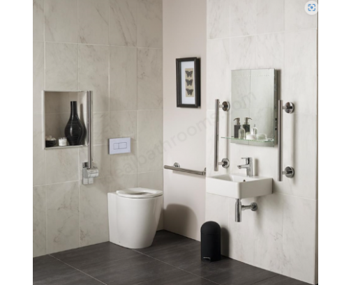 Ideal Standard CONCEPT FREEDOM Ensuite DocM Pack 400mm Basin + 550mm Projection Back to Wall Toilet Pan