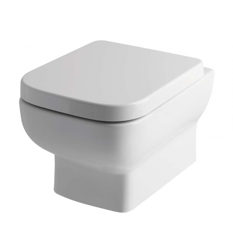 Bijou Wall Hung WC Pan with Fixings - White