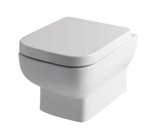 Bijou Wall Hung WC Pan with Fixings - White