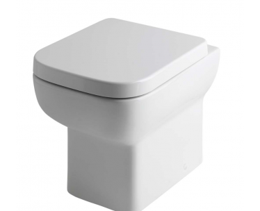 Bijou Back To Wall WC Pan with Fixings - White