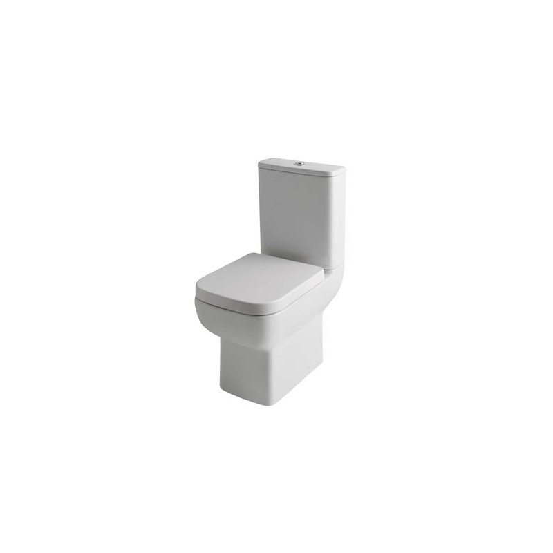 Bijou Close Coupled Rimless WC Pan with Fixings - White