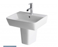 Bijou 55cm x 43cm 2 Tap Hole Ceramic Basin - White