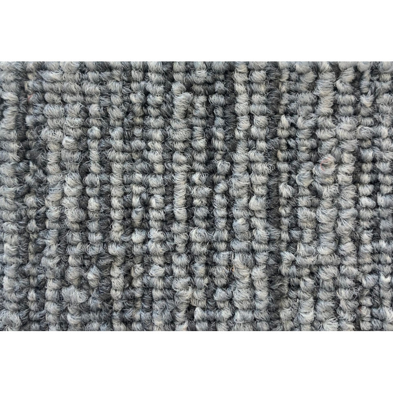 DVS Tufted Loop Carpet Tile - Silver Grey Stripe