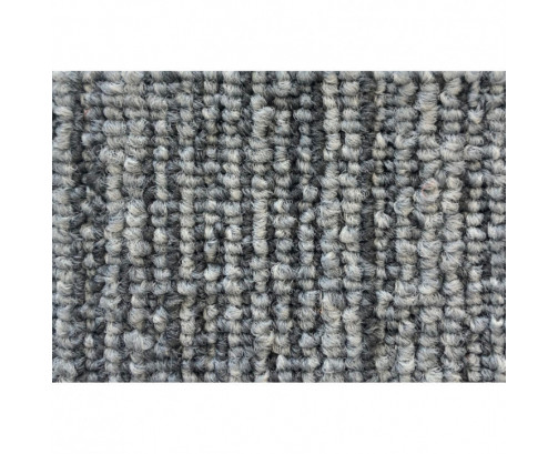 DVS Tufted Loop Carpet Tile - Silver Grey Stripe