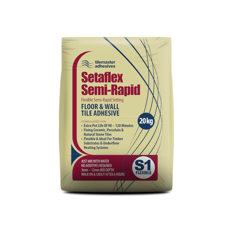 Setaflex Semi-rapid Adhesive Grey 20kg