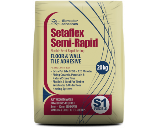 Setaflex Semi-rapid Adhesive Grey 20kg