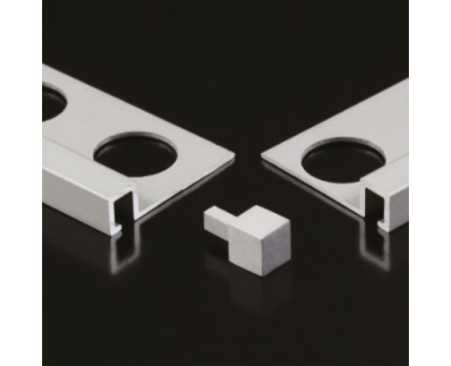 Genesis Aluminium Slim Square Edge CORNER PIECE (12 mm D)