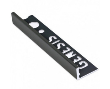 Genesis Aluminium Straight Edge Trim (8mm D) (BLACK)