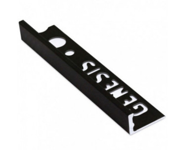 Genesis Aluminium Straight Edge Trim (8mm D) (MATT BLACK)