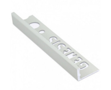 Genesis Aluminium Straight Edge Trim (8mm D) (SOFT GREY)