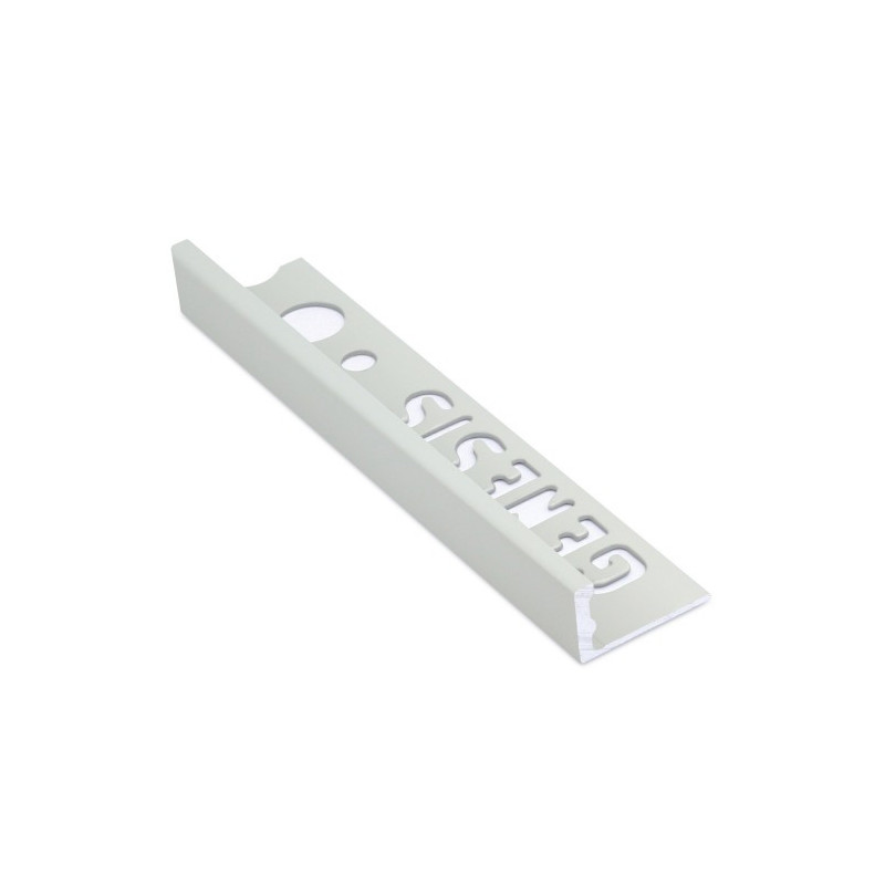 Genesis Aluminium Straight Edge Trim (8mm D) (SOFT GREY)