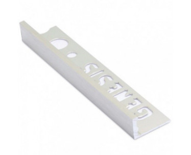 Genesis Aluminium Straight Edge Trim (8mm D) (BRUSHED EFFECT)