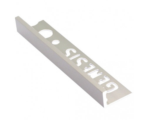 Genesis Aluminium Straight Edge Trim (10mm D) (Nickle)