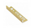 Genesis Aluminium Straight Edge Trim (10mm D) (Brushed Brass)