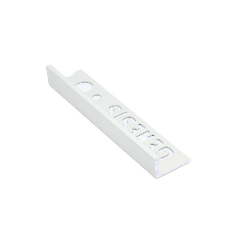 Genesis Aluminium Straight Edge Trim (15mm D) (Bright Silver)