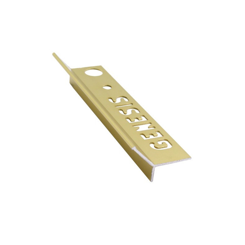 Genesis Aluminium Angle Trim - Slim (12x8 mm) (Bright Brass)