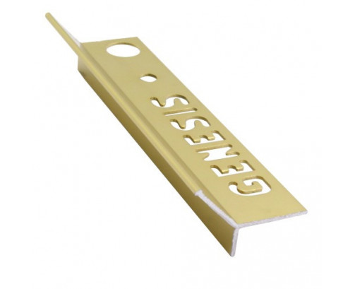 Genesis Aluminium Angle Trim - Slim (12x8 mm) (Bright Brass)