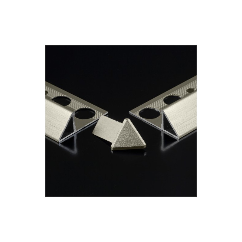 Genesis EET External Corner Pieces (10mm D) (Brushed Effect)