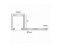 Genesis Aluminium Square Trim (10x8 mm) (Matt Silver)