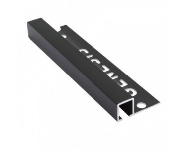 Genesis Aluminium Square Trim (10x10 mm) (black)