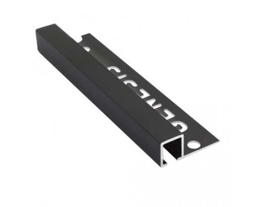 Genesis Aluminium Square Trim (10x10 mm) (Matt Black)