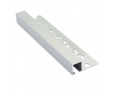 Genesis Aluminium Square Trim (10x10 mm) (Matt Silver)