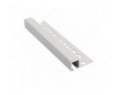 Genesis Aluminium Square Trim (10x10 mm) (Brushed Effect)