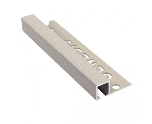 Genesis Aluminium Square Trim (10x12 mm) (Bath Stone)