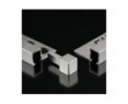 Genesis Aluminium Square EDP Corner Pieces (Bright Silver) (8mm)