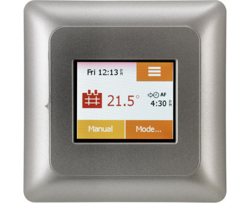 NGTouch Thermostat Silver + Colour screen (16A)