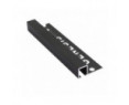 Genesis Aluminium Square EDP Corner Pieces (Matt Black) (12mm)