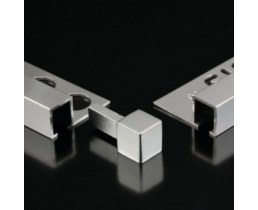 Genesis Aluminium Square EDP Corner Pieces (Anthracite) (12mm)