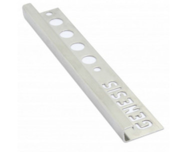 Genesis EQQ Tile Trim (8x8 mm) (2.5 m) (brushed stainless steel)