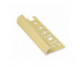 Genesis EAQ Aluminium Quadrant Trim (10 mm) (2.5 m) (Bright Brass)