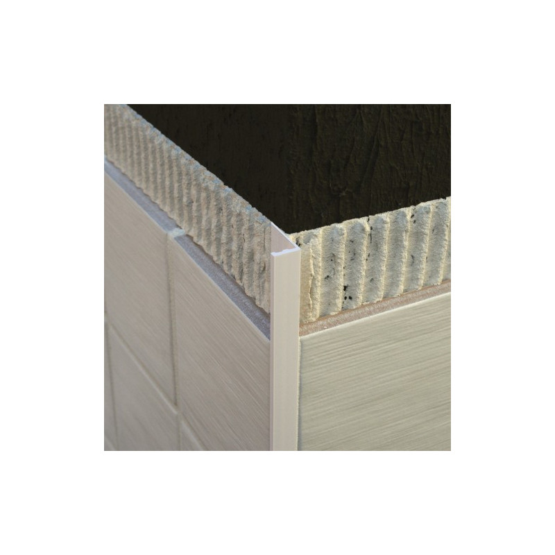 Genesis ESP Aluminium Quadrant Trim (8mm) (White) (2.5m)