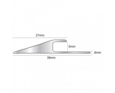 Genesis TVR057 Aluminium Reducer (39x5 mm) (2.7 m)