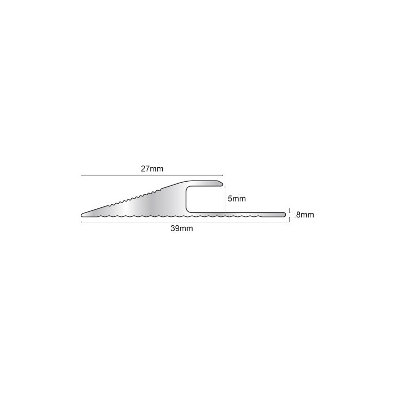 Genesis TVR057 Aluminium Reducer (39x5 mm) (2.7 m)