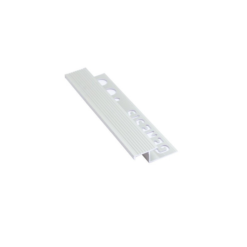 Genesis NLT Aluminium Tile-In Step Edge (Matt Silver)