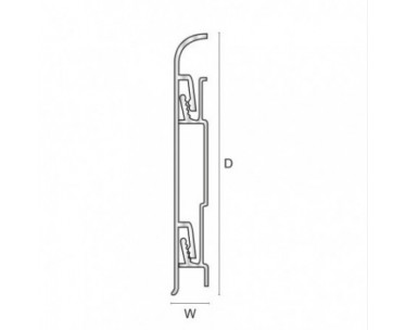 Genesis KAC Aluminium Clip On Skirting