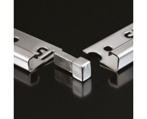 Genesis EDQ082 Corner Pieces (8 mm) - 84 - Stainless Steel