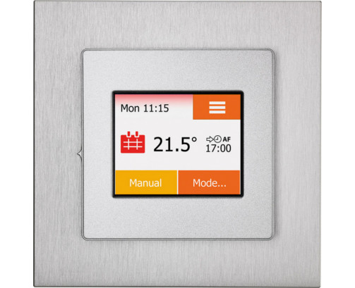 NGTouch Premium thermostat Silver/ Stainless Steel