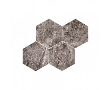 Silver Moon Hexagon Polished (one side 10cm)